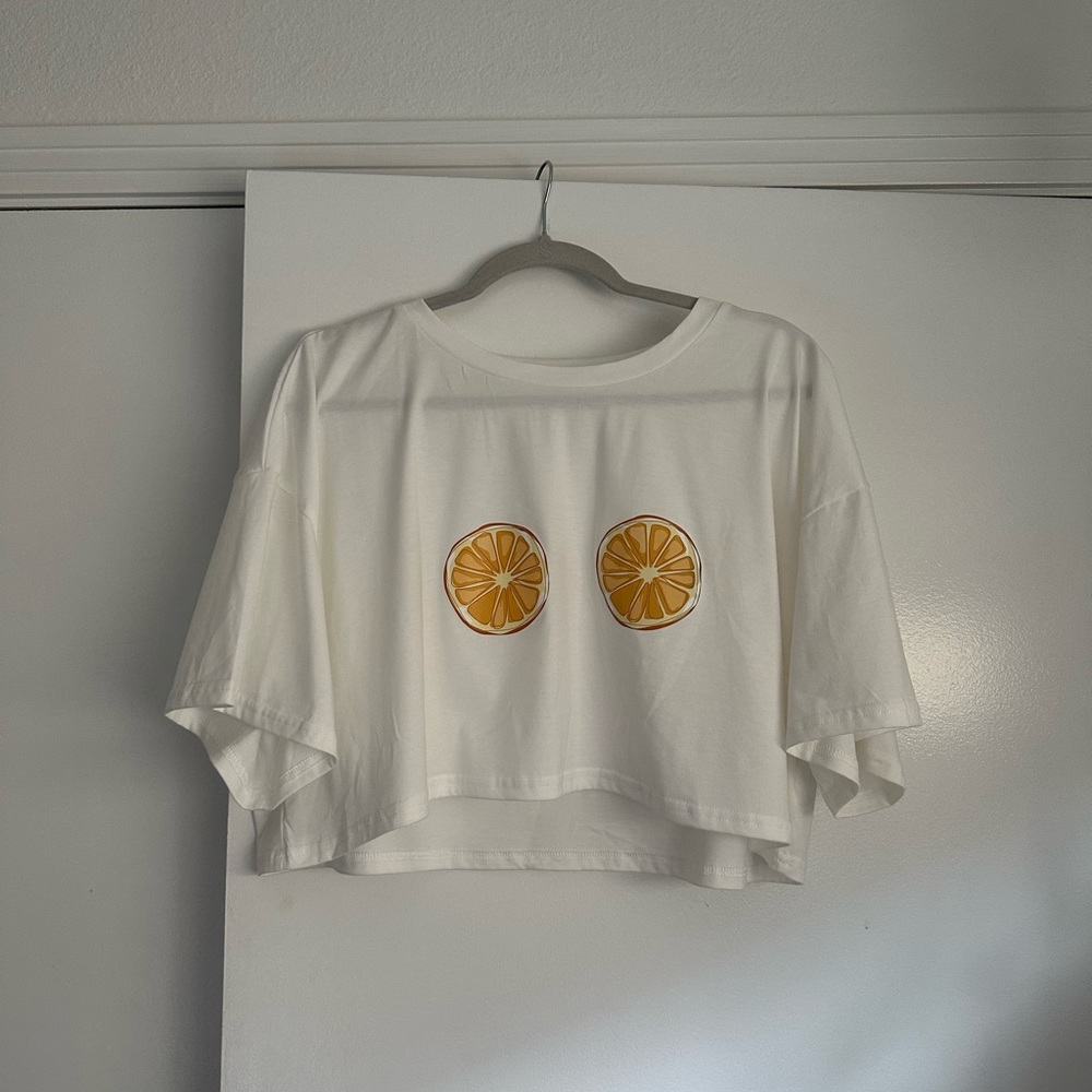 Lemon crop top